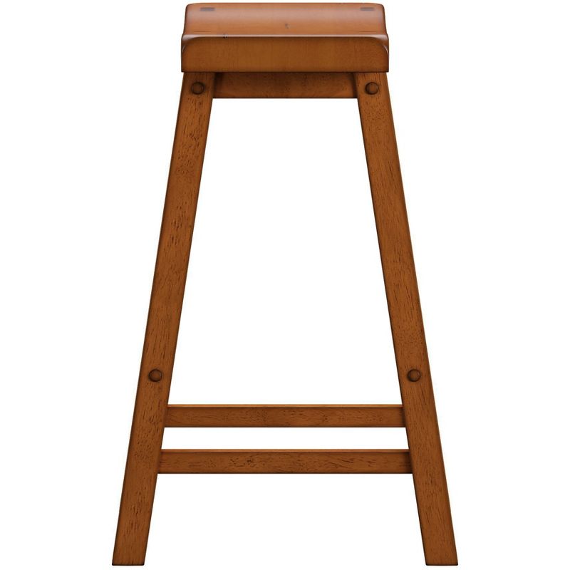 Set of 2 24" Watkins Saddle Seat Backless Counter Height Barstools - Inspire Q, 6 of 11