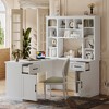 Lyngins L-Shaped Computer Desk with Storage – 2 Cabinets, 2 Drawers, 11 Open Spaces + Flip Storage, Built-In Power Outlet, Office Desk/Gaming Desk - 2 of 4