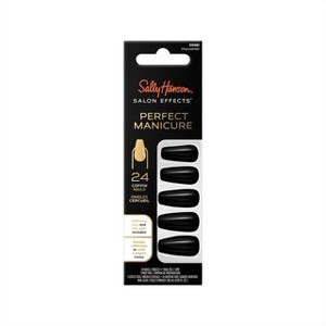 Sally Hansen Salon Effects Perfect Manicure Press-On Nails Kit - Coffin - Onyxpected - 24ct - 1 of 4