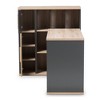 43.7" Pandora Built-In Shelving Unit with Storage Compartments - Baxton Studio - image 4 of 4