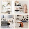 Arceso 360° Swivel Vanity Stool, Faux Leather with Storage, Height Adjustable Stool for Bathroom & Living Room - 3 of 4
