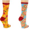 Zodaca Pizza Crew Socks for Women, One Size (Yellow, Blue, 2 Pairs) - 4 of 4