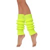 Wrapables 80's Style Neon Fluorescent Ribbed Leg Warmers, Lemon - 2 of 4