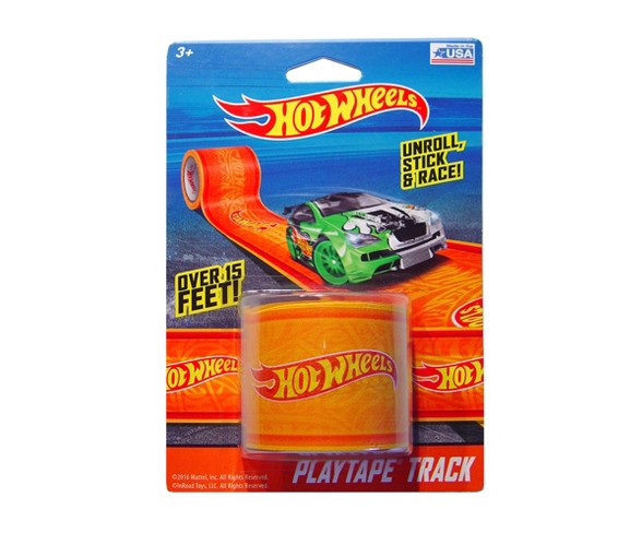 PlayTape Hot Wheels PlayTape 15' Track - Orange Blistercard Toy Vehicle Accessories