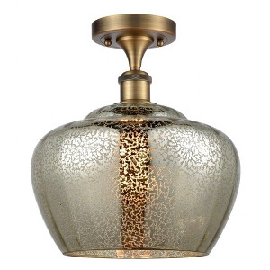 Fenton - 1 Light Semi-Flush Mount In Industrial Style-13 Inches Tall and 11 Inches Wide - 1 of 1