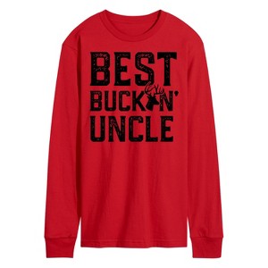 Men's - Instant Message - Best Buckin Uncle Long Sleeve Graphic T-Shirt - 1 of 4