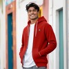 Dalix Lightning Bolt Glow in the Dark Embroidered Zip Hoodie Fleece Long Sleeve Pocket Warm Soft Mens - 4 of 4