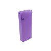 JAM Paper Plastic Sliding Pencil Case Box with Button Snap Purple 2166513300 - 2 of 4