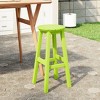 WestinTrends Malibu 24" All Weather Hdpe Outdoor Patio Round Backless Counter Stool - 2 of 4