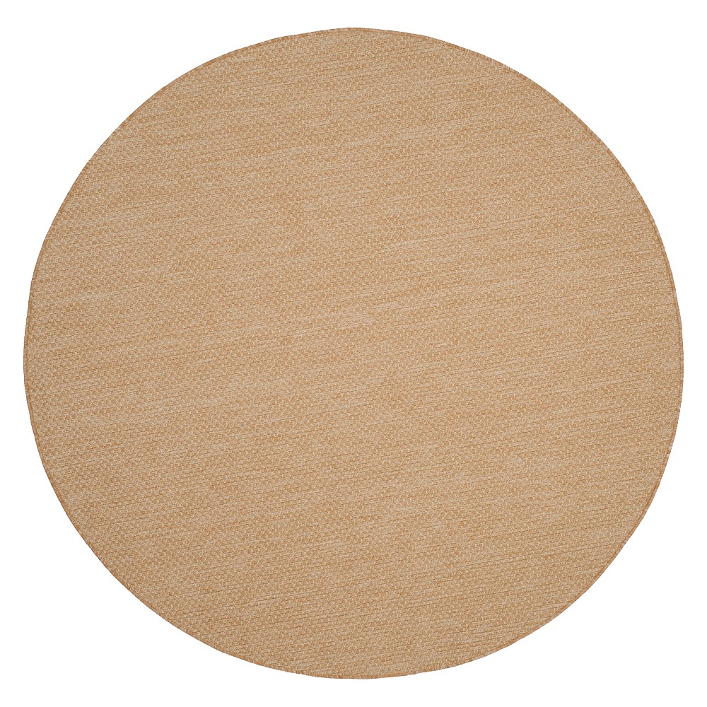 6'7in Cherwell Round Outdoor Rug Natural/Cream - Safavieh