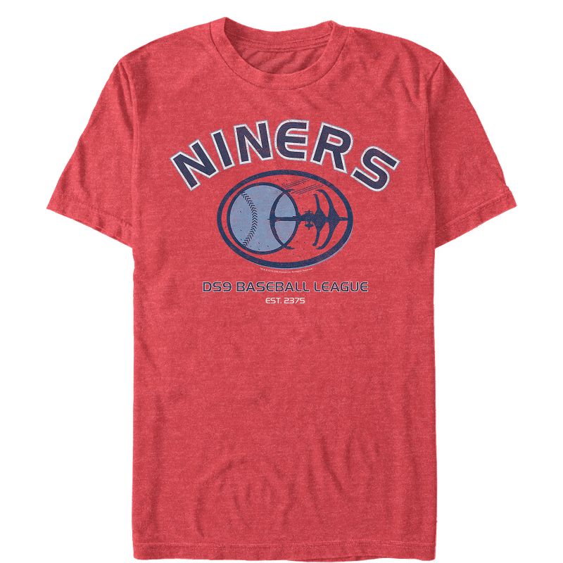 Men's Star Trek: Deep Space Nine Niners DS9 Baseball League T-Shirt, 1 of 6