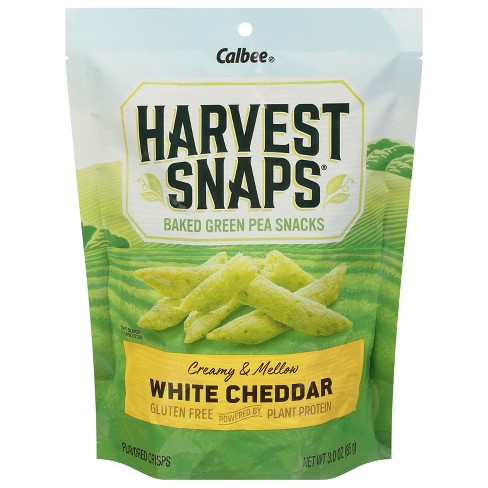 Harvest Snaps White Cheddar Baked Green Pea Snacks - 3oz - image 1 of 4