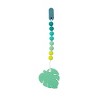 Nuby Silicone Teether With Silicone Bead Pacifinder - Tropical Leaf ...