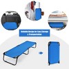 Tangkula Outdoor Camping Cot Folding Camping Bed Sleeping Bed for Kids & Adult Blue/Grey - image 3 of 4