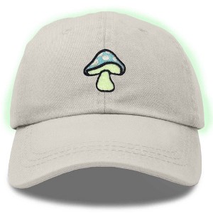 Dalix Mushroom Embroidered Fungi Magic Dad Hat Cotton Baseball Cap Adjustable Mens - 1 of 4