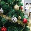 34Pcs Christmas Ball Ornaments, 1.57 Inch Shatterproof Bulk Xmas Tree Hanging Decor for Holiday Wedding Mardi Gras Party Gold/Blue/Red/Silver - 4 of 4