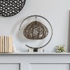 13.75" Leonie High Brushed Nickel Iron Table Lamp with Rattan Shade - River of Goods - 3 of 4