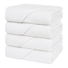 American Soft Linen Turkish Baby Hooded Bath Towel Set, 100% Cotton Soft Fluffy Baby Hooded Shower Towels - 3 of 4