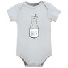 Hudson Baby Cotton Bodysuits, Milk Belly Bottle - image 2 of 4