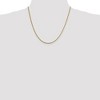 Black Bow Jewelry 1.4mm 14k Yellow Gold Solid Franco Chain Necklace - 3 of 4