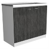 LunaLulinlk Kitchen utility sink with storage, smoked oak - 2 of 4