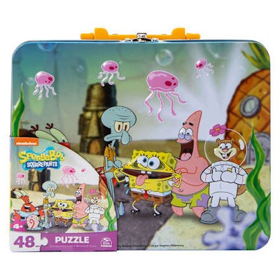 Spongebob Squarepants 48pc Puzzle in Tin Lunch Box