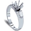 Pompeii3 3/8ct Pear Shape Engagement Semi Mount Ring Setting - 4 of 4