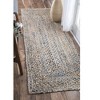 Nuloom Eliz Braided Denim and Jute Indoor Area Rug - 2 of 4