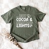 Simply Sage Market Hot Cocoa and Christmas Lights Garment Dyed Tee - 3 of 4