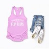 Simply Sage Market Women's Life Is Better In Flip Flops Graphic Racerback Tank - 2 of 2