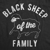 Mens Funny T Shirts Black Sheep Of The Family Sarcastic Graphic Novelty Tee For Men - Crazy Dog Men's T Shirt - 2 of 4