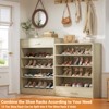 Aheaplus 80-In Tall Shoe Cabinet with Drawers, 9-Tier Shoe Storage Shelves - 3 of 4
