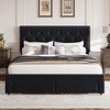 Full Size Bed Frame with 2 Storage Drawers - 3 of 4