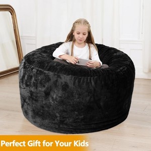 Replacement Bean Bag Slipcover for Adults – Soft Machine-Washable Cover Compatible with Reading Chairs & Lounge Sofas (Filling Not Included) - 1 of 4