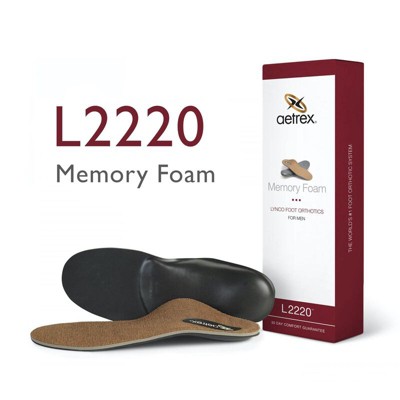 Aetrex Men's Memory Foam Posted Orthotics