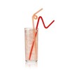 Okuna Outpost 300 Pack Long Bendy Drinking Straws, Disposable Flexible Straw  For Milkshakes, 4 Colors, 17 In : Target