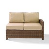 Bradenton Outdoor Wicker Sectional Right Side Loveseat - Sand - Crosley - 2 of 4