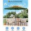 10FT Outdoor Patio Umbrella with 8 Sturdy Ribs, Table Umbrella with Push Button Tilt and Crank, UV Protection Waterproof (Blue) - 3 of 4