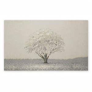Stupell Industries Neutral Radiance Tree Printed Outdoor Door Mat, design by Michael Marcon, 18"x30" - 1 of 4