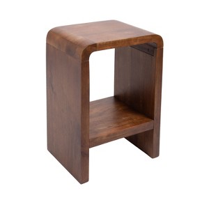 Kate and Laurel Reddy Radius Arch Side Table, 16x12x24, Walnut Brown - 1 of 4