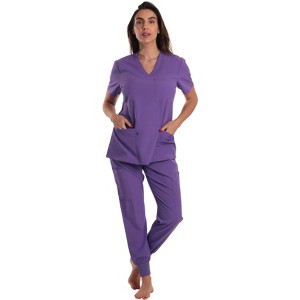 Just Love Women's V-Neck Scrub Set with Jogger Pants  Comfortable and Stylish Medical Uniform - 1 of 3