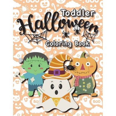 Toddler Halloween Coloring Book - Large Print (Paperback)