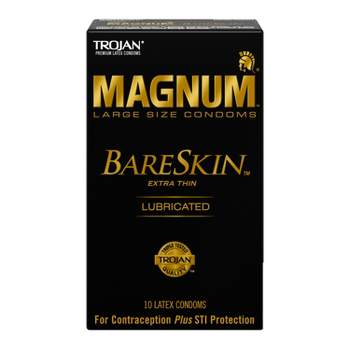 Trojan Magnum Bareskin Lubricated Condoms - 10ct