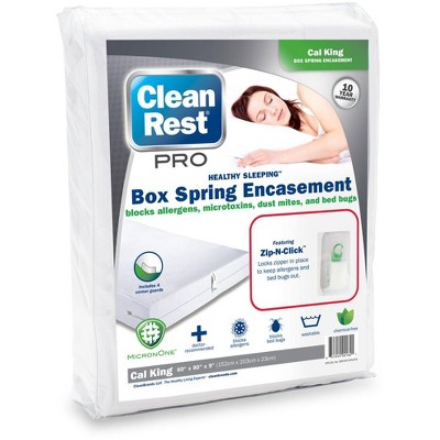 CleanRest Pro Zippered Box Spring Encasement - Hypoallergenic & Bed Bug Proof