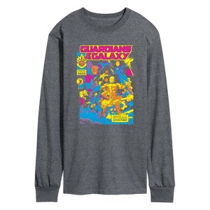 Men's - Marvel - Guardians of the Galaxy Blacklight Long Sleeve Graphic T-Shirt - 1 of 4