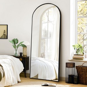 CENGHU 64"x 24" Freestanding Mirror Floor Mirror Aluminum Alloy Frame Full Length Mirror for Living Room Bedroom, Entryway - 1 of 4