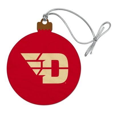 University of Dayton Flyers Logo Wood Christmas Tree Holiday Ornament
