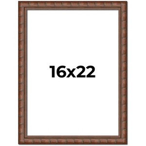 PosterPalooza | 16x22 Modern Bamboo Picture Frame, UV Acrylic, 5 Finishes - 1 of 4