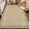 homfan Scalloped Washable Rug w/ Non-Slip Back - Modern Low-Pile Carpet for Living Room, Bedroom - 2 of 4