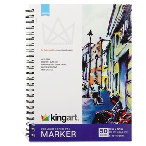 KINGART Marker Pad 9x12 50 Sheets - 1 of 2
